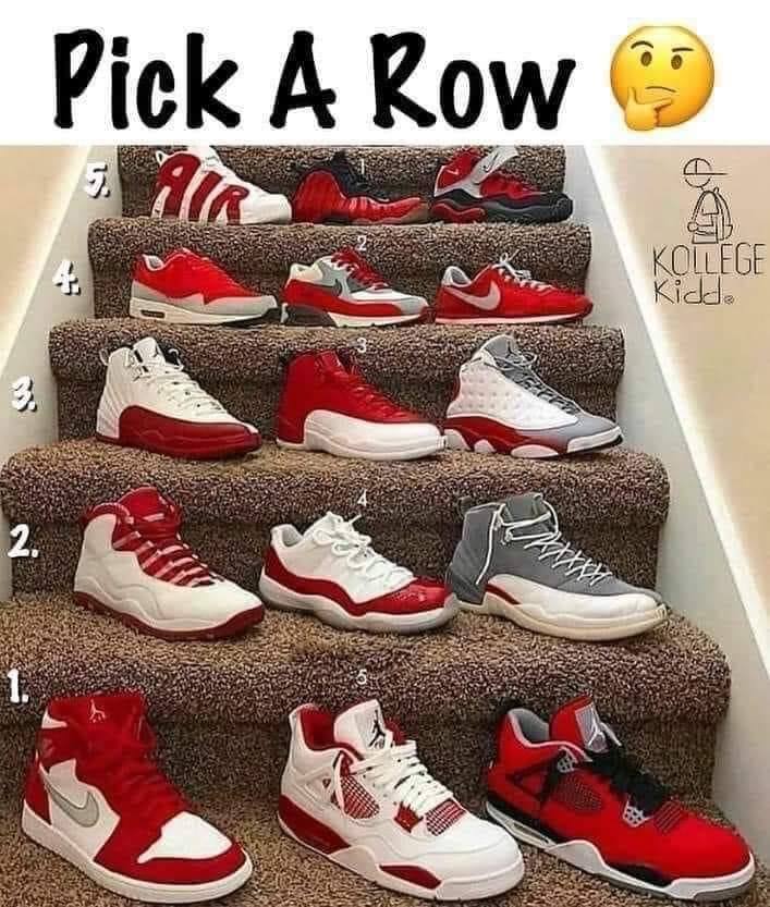 Air Jordan Shoes Meme pick a row