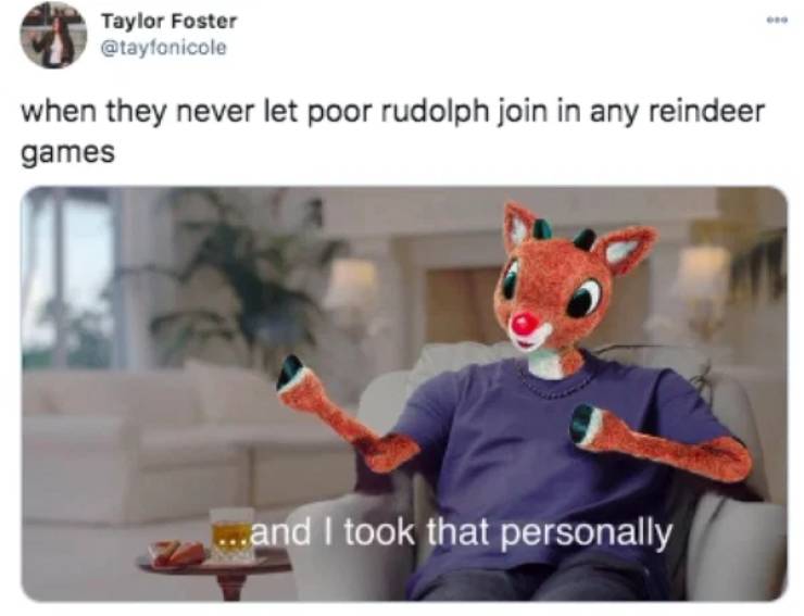 And I took that personally Michael Jordan meme - Rudolph