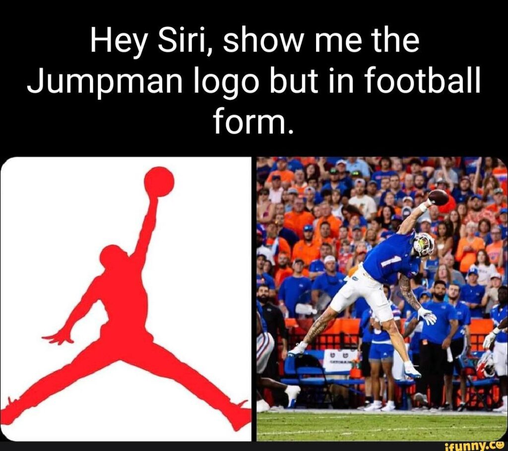 Jumpman meme in football form