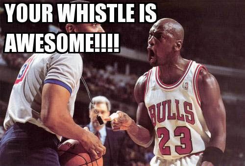 Michael Jordan meme whistle is awesome