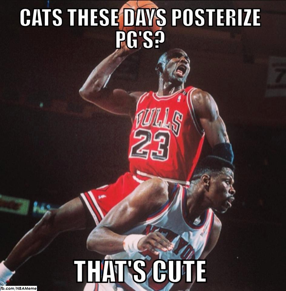 Michael Jordan meme posterize PGs