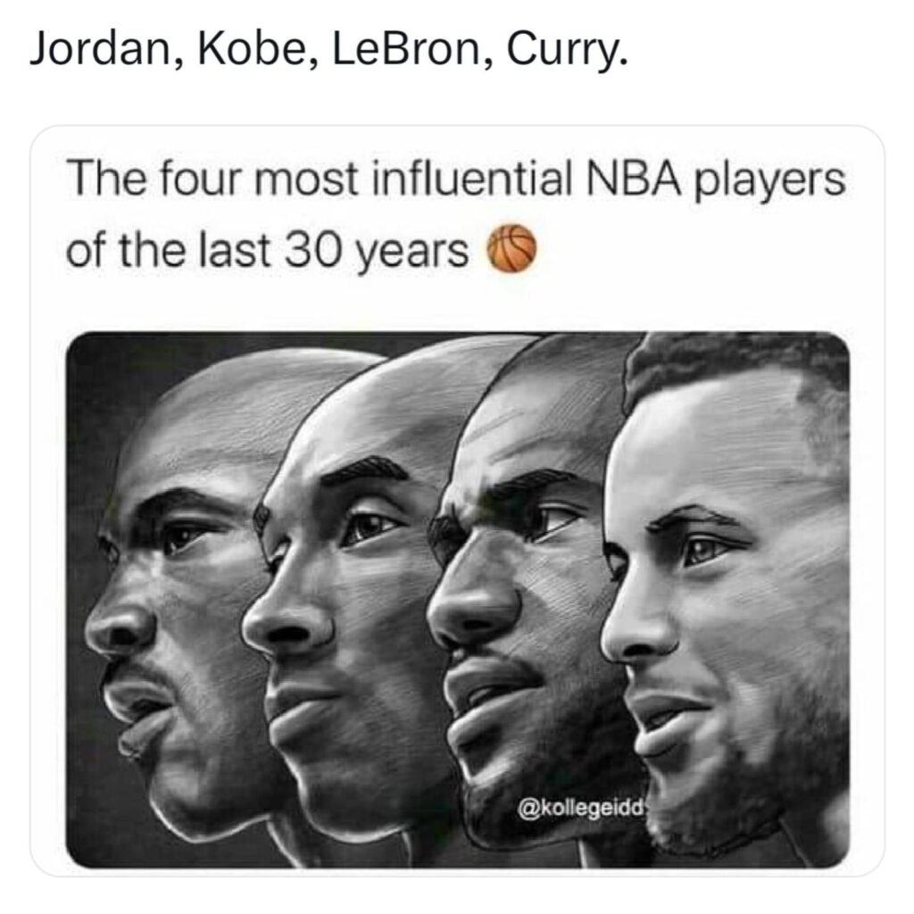 Michael Jordan meme four most influential NBA players