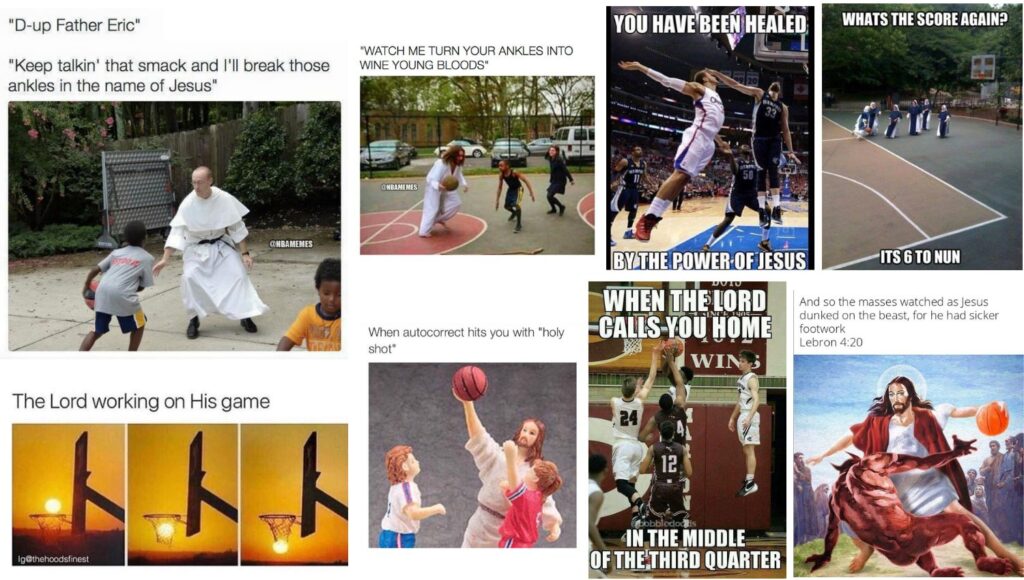 Jesus basketball memes montage