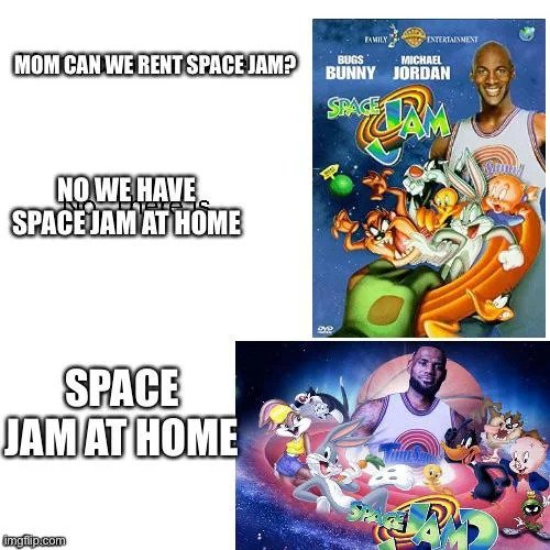 Space Jam 1 meme rent Space Jam at home
