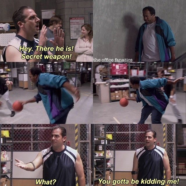 The Office basketball episode meme secret weapon Stanley you got to be kidding me
