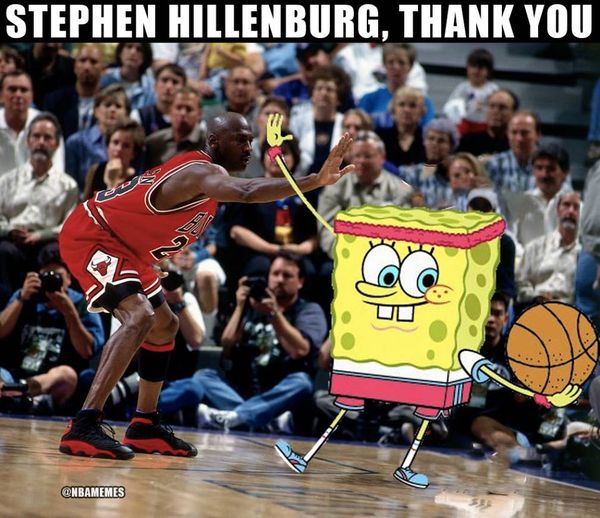 SpongeBob basketball meme Stephen Hillenburg thank you