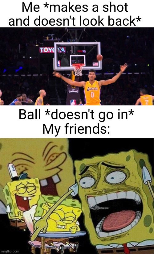 SpongeBob basketball meme makes a shot and doesn't look back