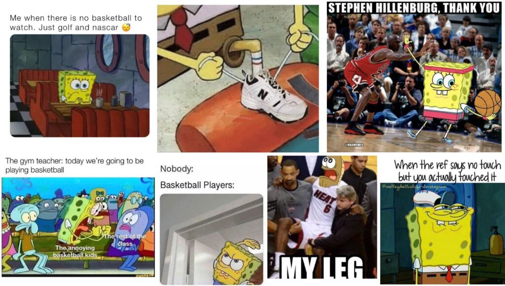 SpongeBob basketball memes montage