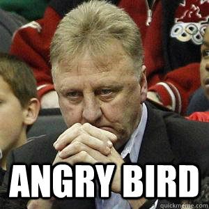 Larry Bird meme Angry Bird