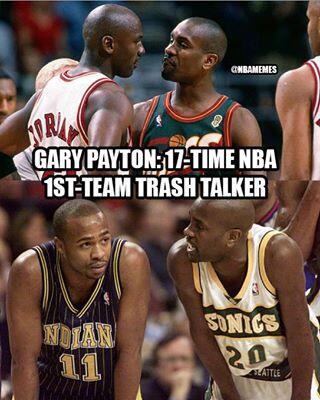 Gary Payton meme 1st team trash talker