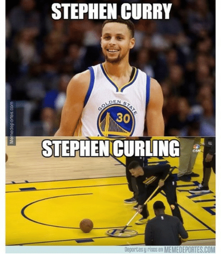 Steph Curry meme Stephen Curling
