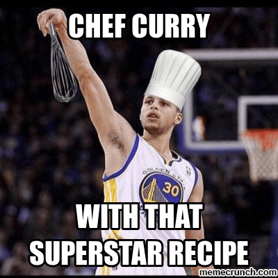 Steph Curry meme Chef Curry Superstar Recipe