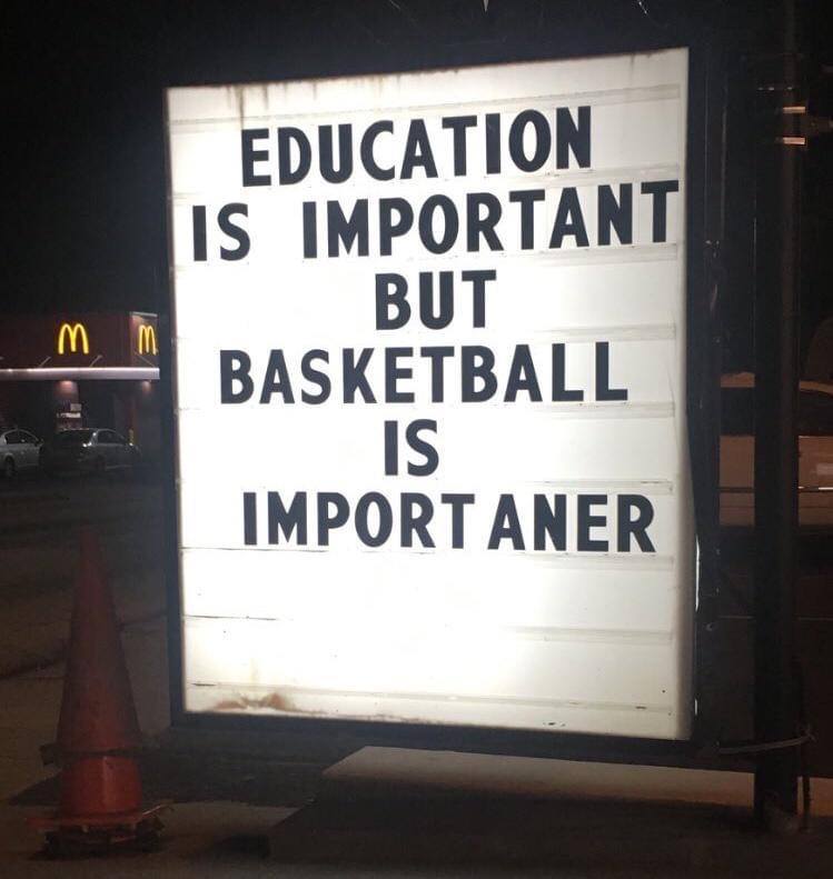 Basketball meme basketball is important but basketball is importaner