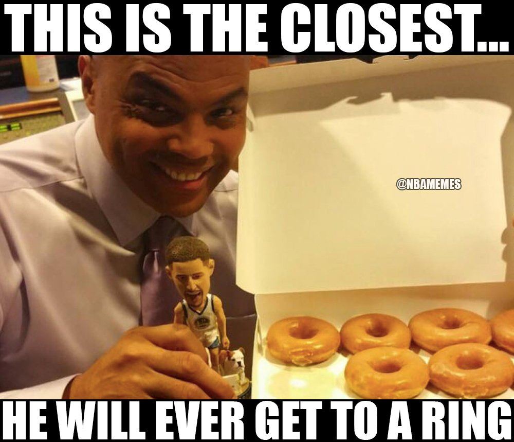 Charles Barkley meme closest he will get to a ring donuts
