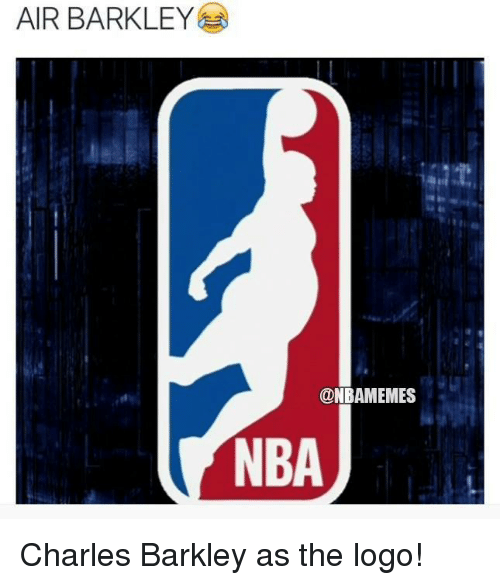 Charles Barkley meme NBA logo Air Barkley