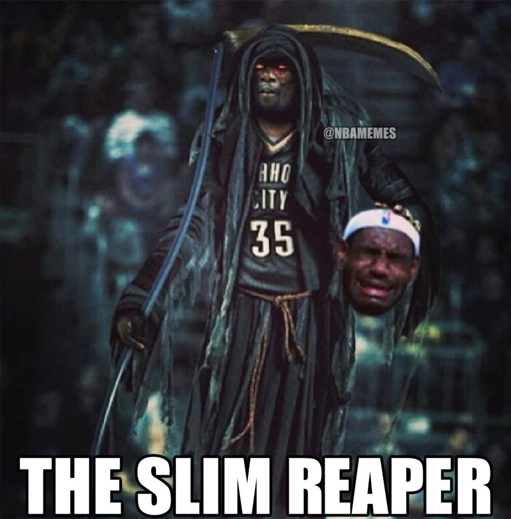 Kevin Durant meme The Slim Reaper
