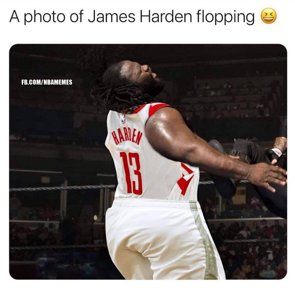 James Harden meme flop overweight with Rockets