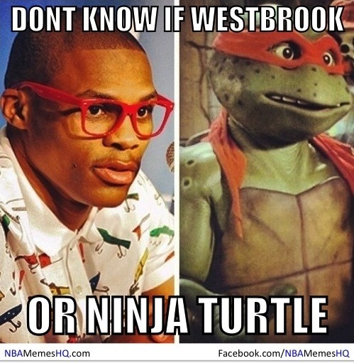 Russell Westbrook meme westbrook or ninja turtle