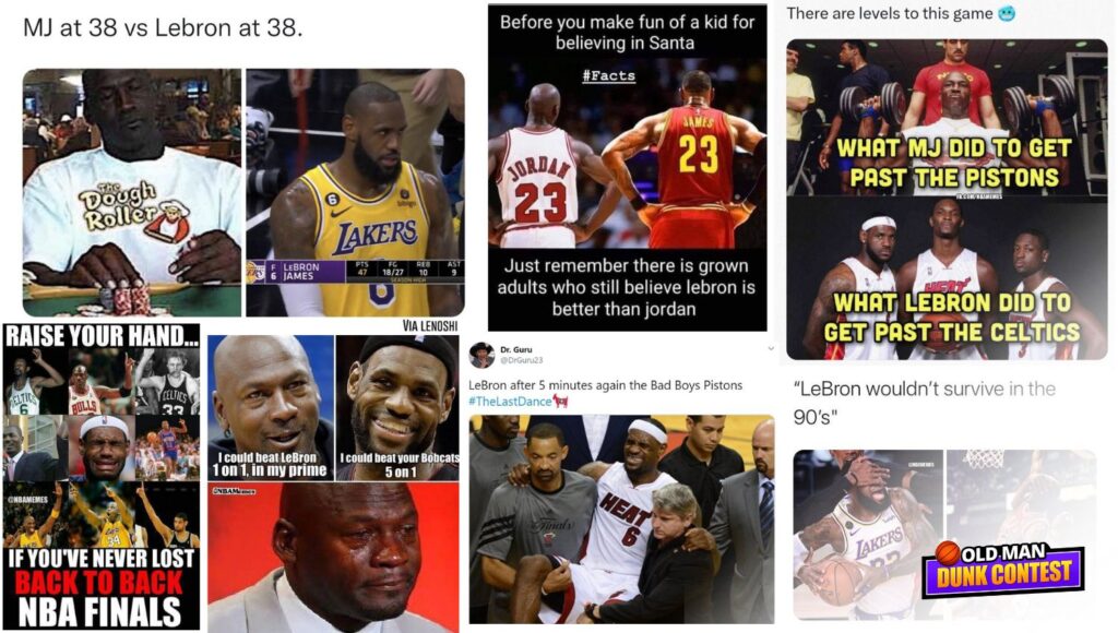 Jordan vs LeBron memes montage
