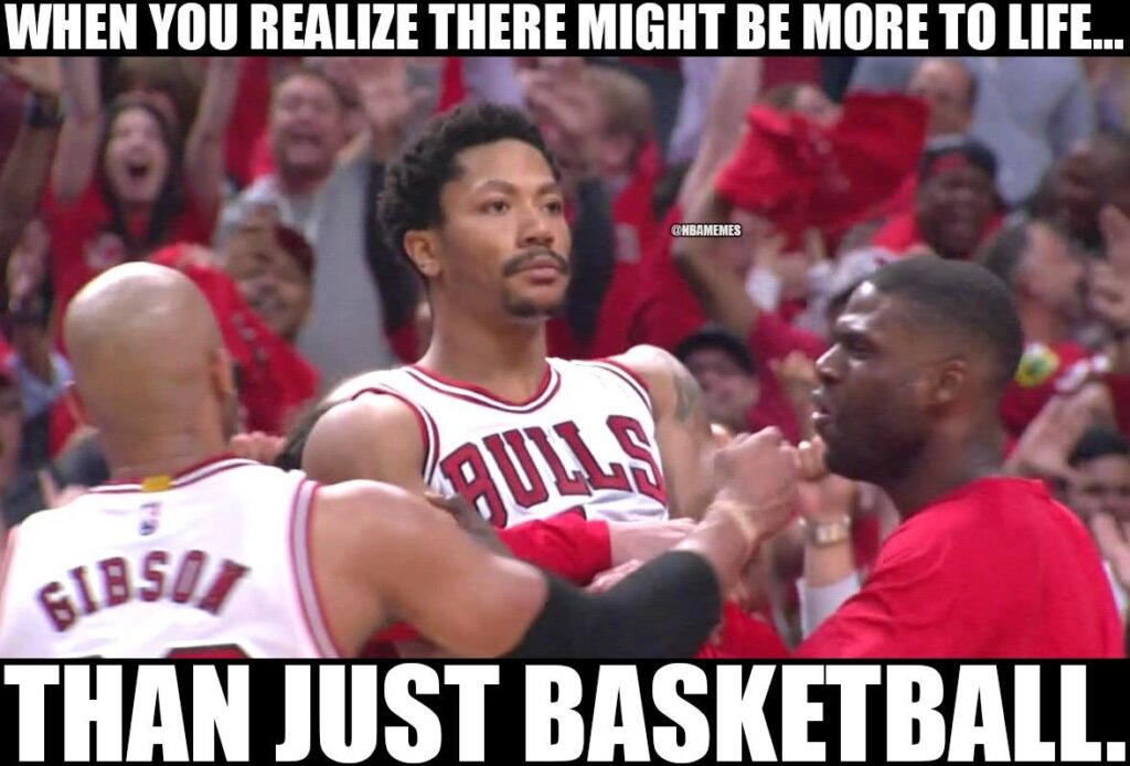 Chicago Bulls meme Derrick Rose realize more than basketball